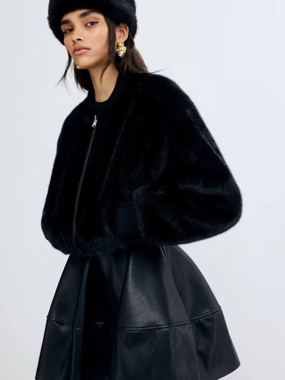 Black REVERSIBLE BOMBER JACKET - Women